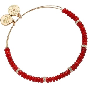 Alex and Ani Multi-Color Semi-Precious Beaded Bangle(Red)