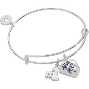 Alex and Ani Office MVP Bangle, Brass Shiny Silver