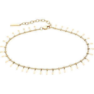 Alex and Ani Paddle Tassel Chain Anklet(Stainless Gold)