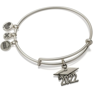 Alex and Ani Path of Symbols Expandable Bangle for Women(Rafaelian Silver Finish)