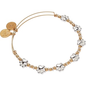 Alex and Ani Paw Print Beaded Dog Bangle(Paw Print Beaded Dog Bangle)