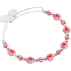 Alex and Ani Peppermint Candy Cane Bracelets(Red Pepperment beaded)
