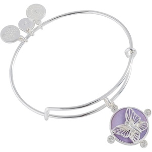 Alex and Ani Rose Charm Bangle(Lavender Butterfly EWB)