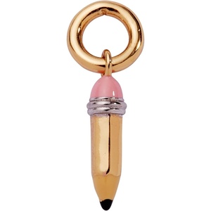 Alex and Ani School Charm Collection – Playful Enamel & Resin Charms for Bracelets and Necklaces, Nickel-Free, Ideal Gift for Students and Teachers(Pencil Charm)