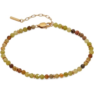 Alex and Ani Semi-Precious Beaded Anklet(Green)