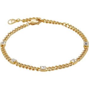 Alex and Ani September Birthstone Sapphire Curb Chain Bracelet(Shiny Gold)