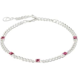 Alex and Ani September Birthstone Sapphire Curb Chain Bracelet(Shiny Silver)
