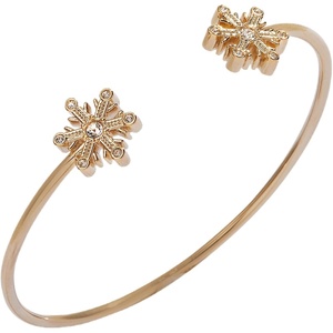 Alex and Ani Snowflake Flex Cuff Bracelet(Gold)