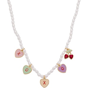 Alex and Ani Sweethearts® Necklace(Pearl ‘XOXO’ Charm Necklace)