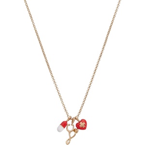 Alex and Ani Unsung Hero Charm Necklace, Brass Shiny Gold