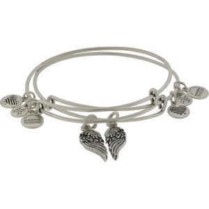 Alex and Ani Womens Wings Set of 2(Rafaelian Silver)
