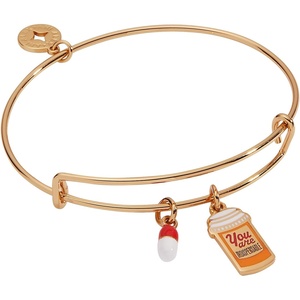 Alex and Ani You Are Indispensable Bangle, Brass Shiny Gold