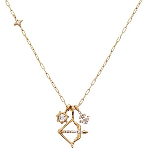 Alex and Ani Zodiac Charm Cluster Necklace(Saggittarius)