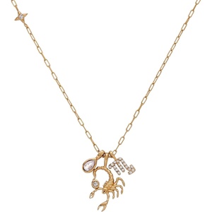 Alex and Ani Zodiac Charm Cluster Necklace(Scorpio)