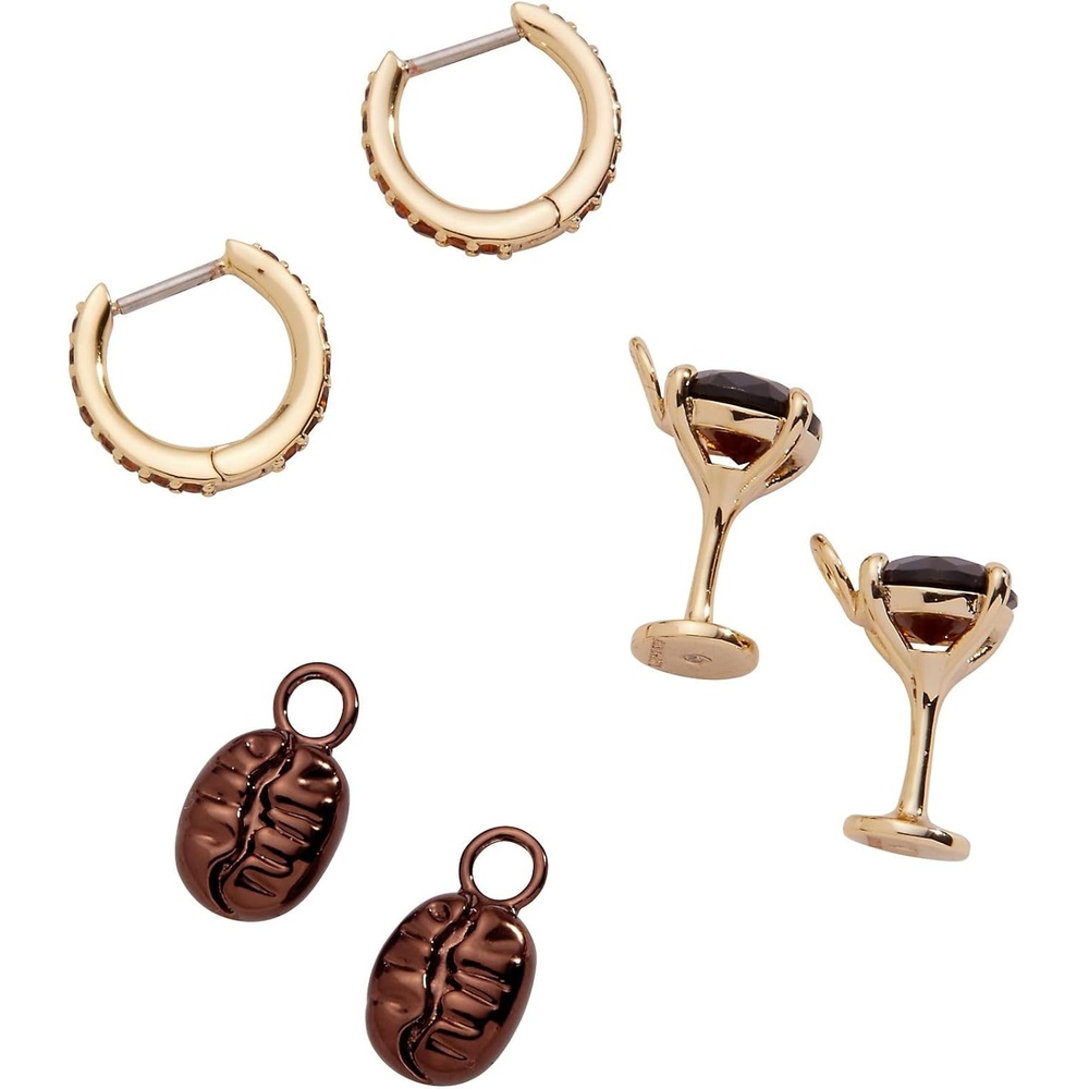 image:imageAlex and Ani Espresso Martini Huggie Hoop Earring Set Shiny Gold