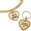 ALEX AND ANI I Love My Pet Expandable Wire Bracelet & Charm(I Love My Dog)
