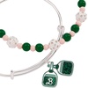 Alex and Ani Barbie™ Pickleball Bangle Set of 2, Brass Shiny Silver