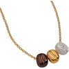 Alex and Ani Coffee Bean Necklace, Tri-Tone