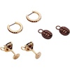 Alex and Ani Espresso Martini Huggie Hoop Earring Set, Shiny Gold