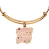 Alex and Ani ‘Good Things Are Going to Happen’ Charm Bangle Bracelets(Shiny Gold)