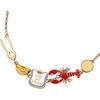 Alex and Ani Lobster Boil Inline Charm Bracelet, Brass Shiny Gold
