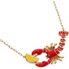 Alex and Ani Lobster Boil Necklace, Brass Shiny Gold