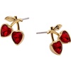 Alex and Ani My Cherry Amour Stud Earring, Shiny Gold