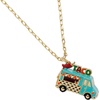 Alex and Ani Taco Truck Necklace | Opening Locket Pendant | Pendant Necklace For Women | Gold-Plated, Enamel | Taco Jewelry