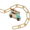 Alex and Ani Taco Truck Toggle Bracelet | Charm Bracelet For Women | Gold-Plated, Enamel | Adjustable Bracelet For Women | Taco Jewelry