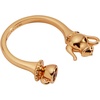 Alex and Ani Tea Party Open Ring, Brass Shiny Gold