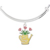 Alex and Ani Thank You For Helping Me Bloom Bangle, Brass Shiny Silver