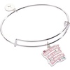 Alex and Ani ‘Good Things Are Going to Happen’ Charm Bangle Bracelets(Shiny Silver)
