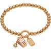 Alex and Ani Here for the Drama! Stretch Bracelet | Movie Night Gift | Shiny Gold, Brass, Enamel | Movie Night Jewelry | Popcorn Jewelry