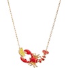 Alex and Ani Lobster Boil Necklace, Brass Shiny Gold