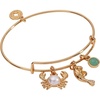 Alex and Ani Sea Creature Multicharm EWB | Crab, Manatee & Crystal | Charm For Bracelet | Crystal & Pearl | Ocean Jewelry Charm