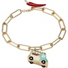 Alex and Ani Taco Truck Toggle Bracelet | Charm Bracelet For Women | Gold-Plated, Enamel | Adjustable Bracelet For Women | Taco Jewelry