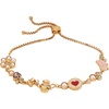Alex and Ani Tea Party Bolo Bracelet, Brass Shiny Gold