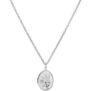 Alex and Ani Birds Of A Feather Locket, Stainless Silver