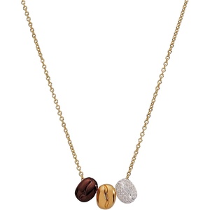 Alex and Ani Coffee Bean Necklace, Tri-Tone