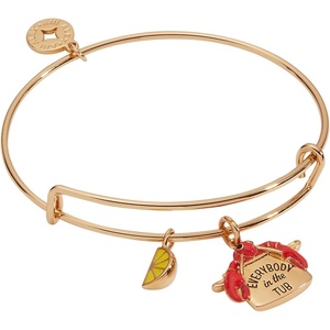 Alex and Ani Lobster Boil Bangle, Brass Shiny Gold