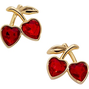 Alex and Ani My Cherry Amour Stud Earring, Shiny Gold