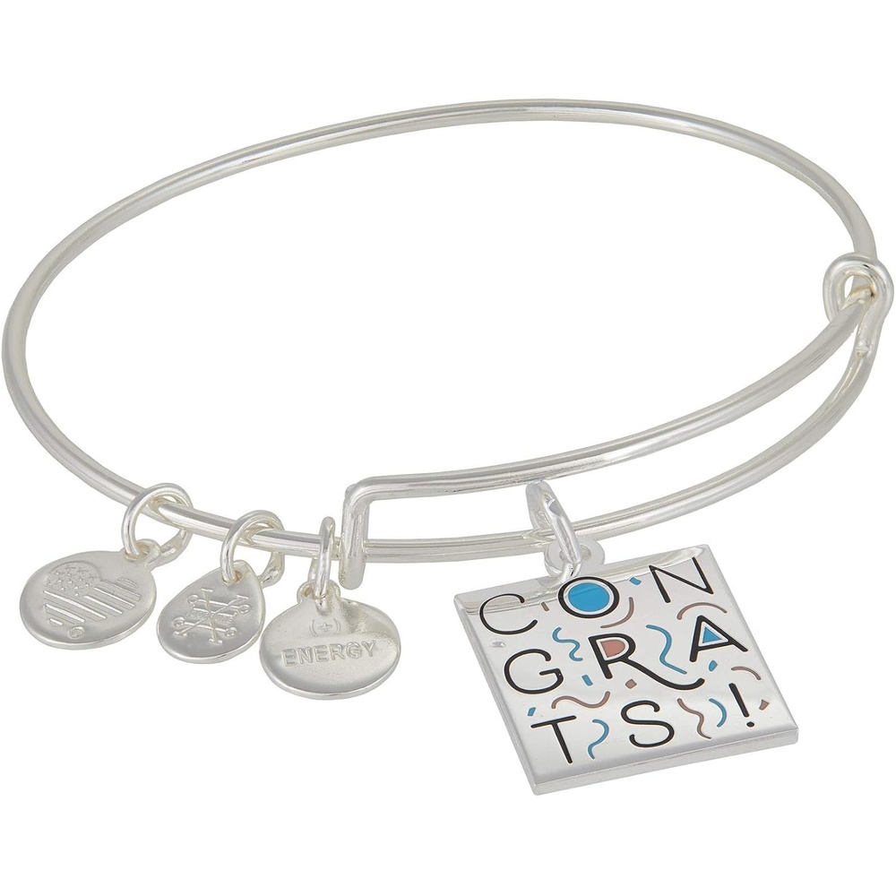 image:imageAlex and Ani Celebrate Congratulations Expandable Wire BangleSilver