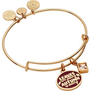 Alex and Ani Autumn is Calling Leaves are Falling Bangle- Gold Bracelet for Women, Nickel-Free Finish, Trendy, Dainty Design for Everyday Wear, Ideal Gift