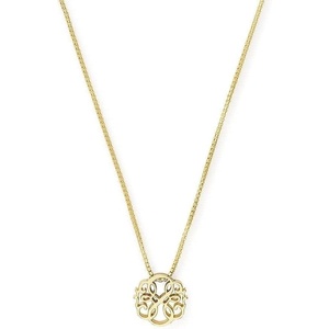 Alex and Ani Path of Symbols Necklace for Women, Path of Life Pendant, Sterling Silver, 15 to 18 in(14K Gold Plated Sterling Silver)
