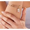 Alex and Ani Words Are Powerful Patriotic Expandable Bangle for Women, 2 to 3.5 in(Bangle Charm Classic Traditional)
