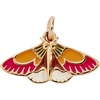 Alex and Ani Woodland Charms – Layering Charms for Bracelets, Nature & Forest-Inspired Designs(Woodland Moth Charm (Shiny Gold))