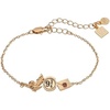 ALEX AND ANI Harry Potter Platform 9 3/4 Cluster Bracelet | Platform Sign, Letter & Hedwig Charms | Gold-Plated & Red Enamel | Charm Bracelet for Women | Harry Potter Gift